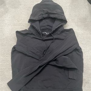 Frank and Eileen triple fleece hoodie dark grey size M.